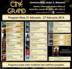 program cinegrand botosani