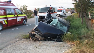 accident masina in cap de pod