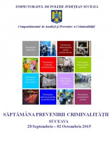 afis saptamana prevenirii criminalitatii 2015