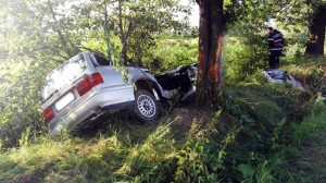 accident masina in copac (2)